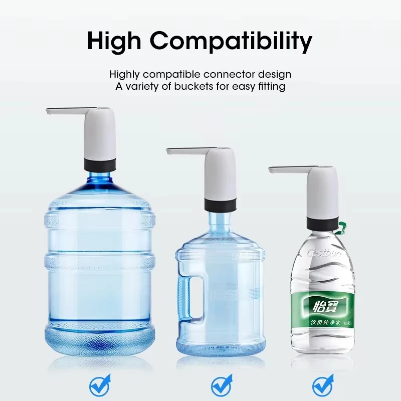 Automatic Mini Portable Water Dispenser USB Drinking Water Bottle Pump One Click Household Water Pump