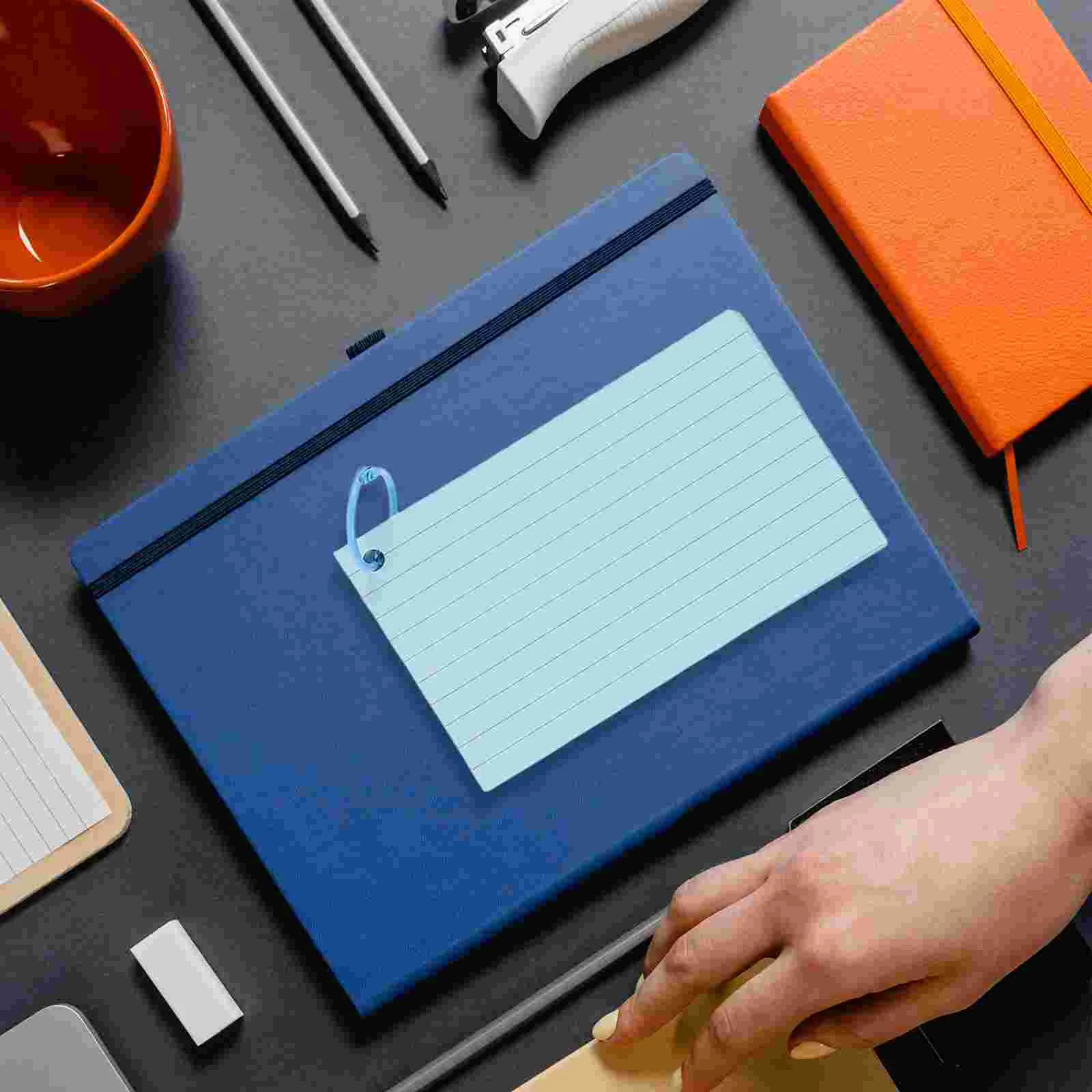 Loose-leaf Book Flash Cards Index Blank Note Flashcards with Binder Learning Memory Word Office