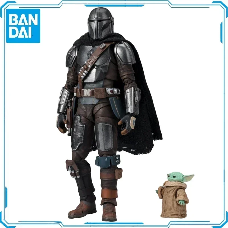 In Stock Original SHF Bandai Star Wars The Mandalorian Grogu Action Figure Animation Toy Gift Model Collector Anime Hobby