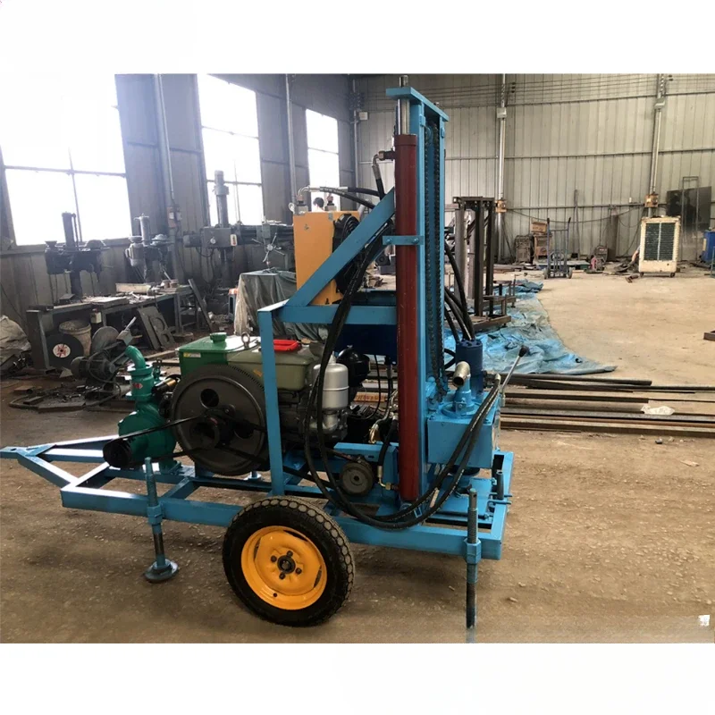 Hydraulic borehole water well drilling rig/ Water drilling portable Easy operation hydraulic drilling machine