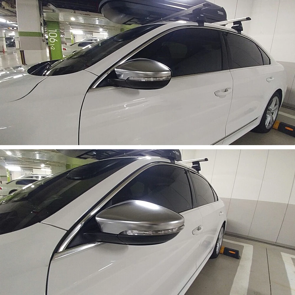 

Mirror Cover For VW Passat B7 CC Jetta MK6 Beetle Matte Chrome Silver Rearview Mirror Cover Protection Cap