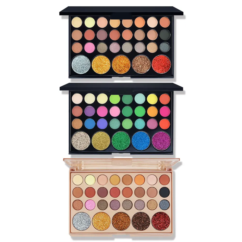 POPFEEL Palette de fards à paupières 29 couleurs – Finitions polyvalentes scintillantes, satinées et mates pour chaque occasion pour un look époustouflant.