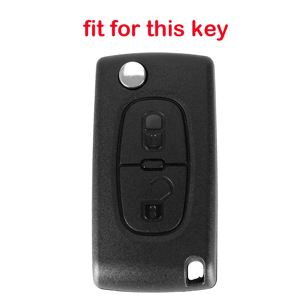 Car Key Fob Case Key Cover For Peugeot 308 307 3008 206 407 4007 5008 207 287SW 308SW For Citroen C2 C3 C4 C5 C Crosser Berlingo