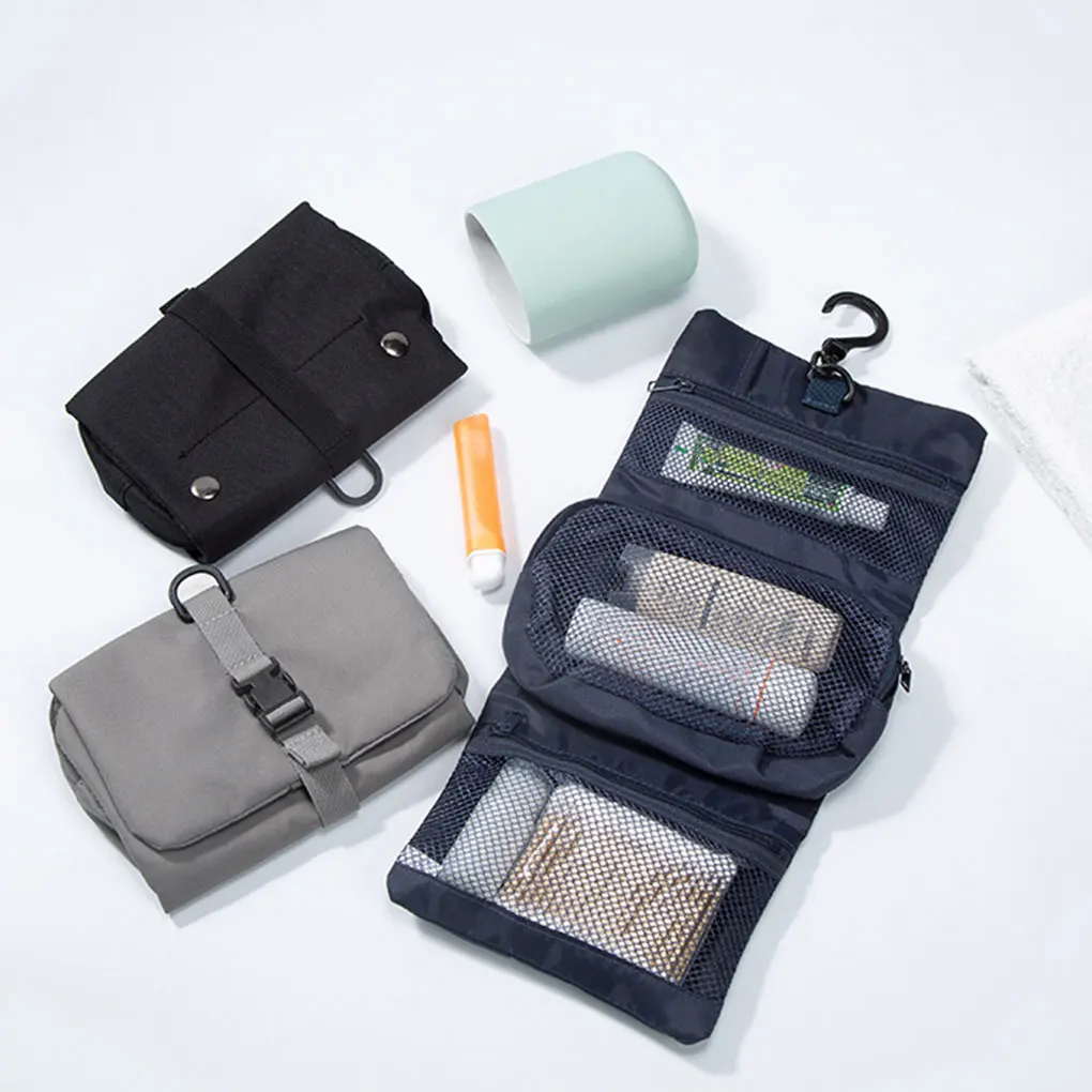 Hanging Toiletry Bag Suitable For All Kinds Of Cosmetics Travel Hanging Toiletry Wash Bag Grey S