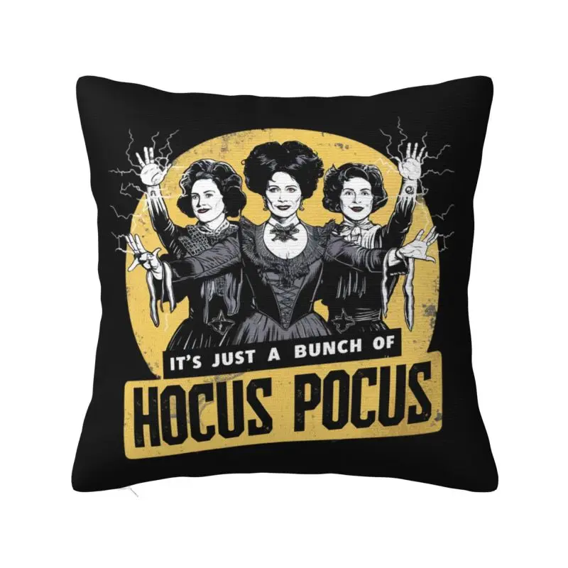 Custom Halloween It's Just A Bunch Of Hocus Pocus Modern Pillow Cover Car Cushion