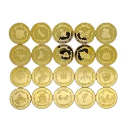 Tooth Fairy Gold Plated Commemorative Coin Children Tooth Change Gifts Physical Metal Coin For Child Collection
