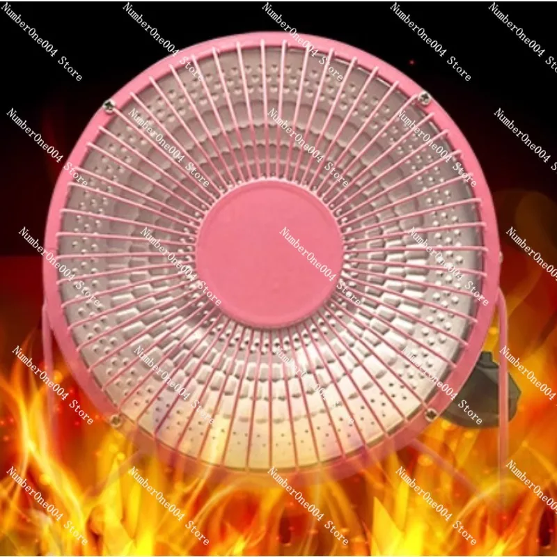 Household 220V Mini Solar Electric Heater Portable Desktop Fan  Quartz Tube Heating  Office Winter