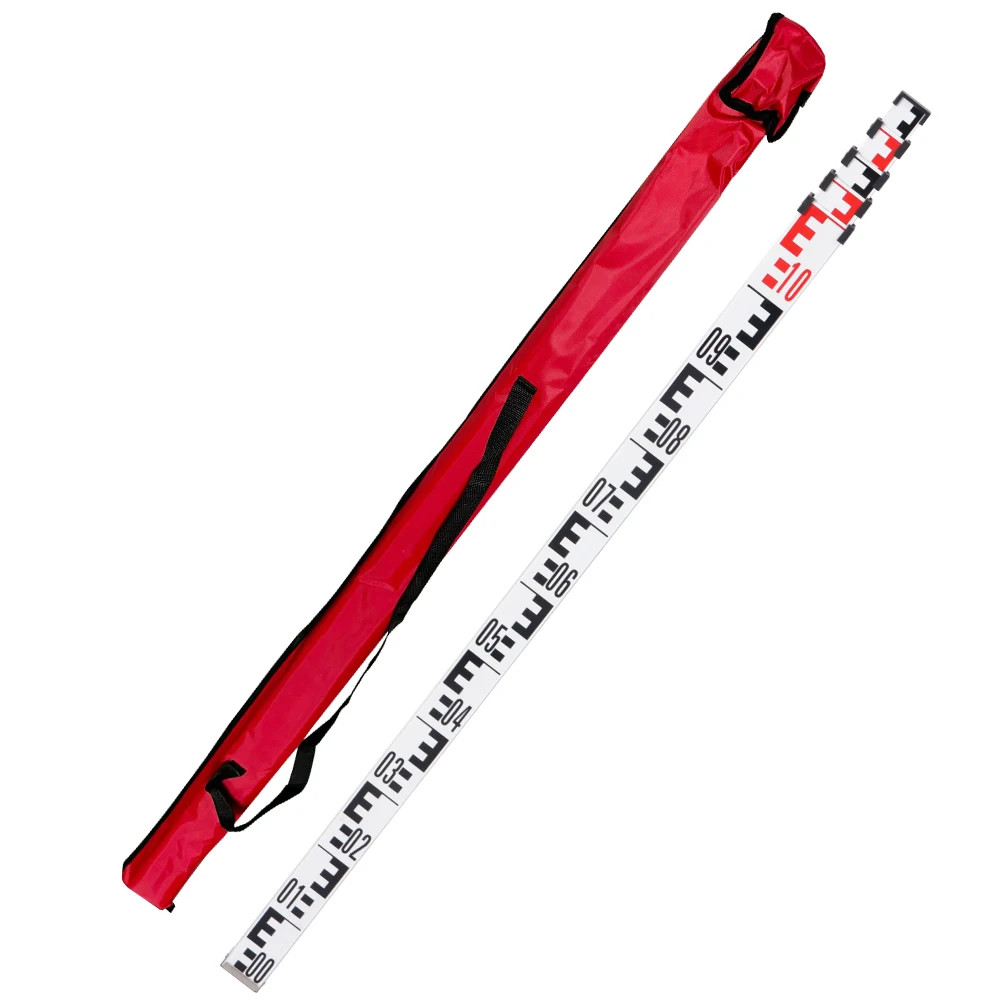 

Hot Selling 5m L1S1 Telescopic Rod, Aluminum Leveling Rod With Big E And Mm, High Quality Leveling Staff For Automatic Level