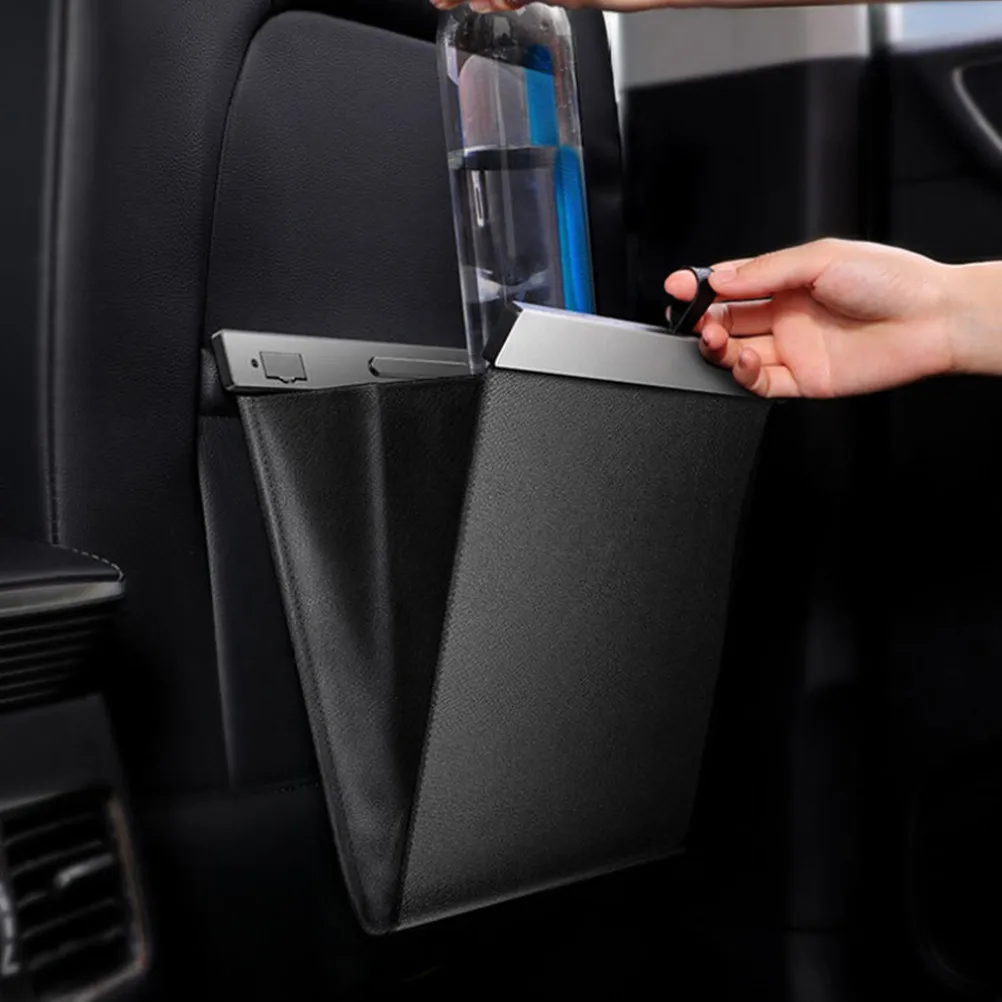

Foldable Car Trash Can Large Capacity Waterproof Hanging Storage Bag for Back Seat Multipurpose Vehicle Garbage Organizer