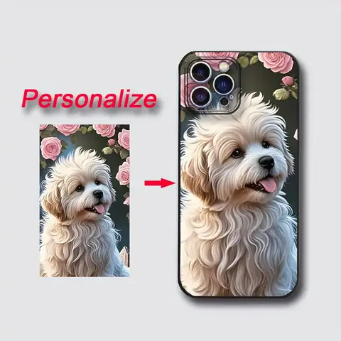 For iPhone 17 16 16e 15 14 13 12 11 Pro Max Mini Air SE 2020 2022 XS XR 6s 7 8 Plus DIY Photo Customization Black Matte Case