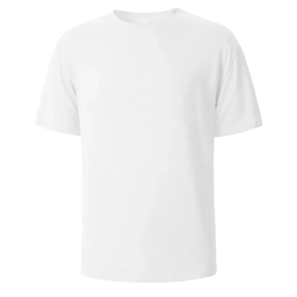 500/300g Zwaar Wit Puur Katoen T-shirt Verdikte Schroefdraad Ronde Hals Korte Mouwen Drie Naald Half mouw Tees