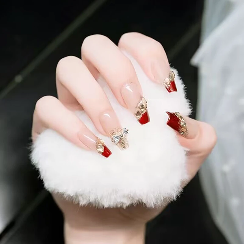 Nail Art Shoot Decoration Background white Heart plush ball Manicure Object Photography Modeling Props Nail Display Charms Kits