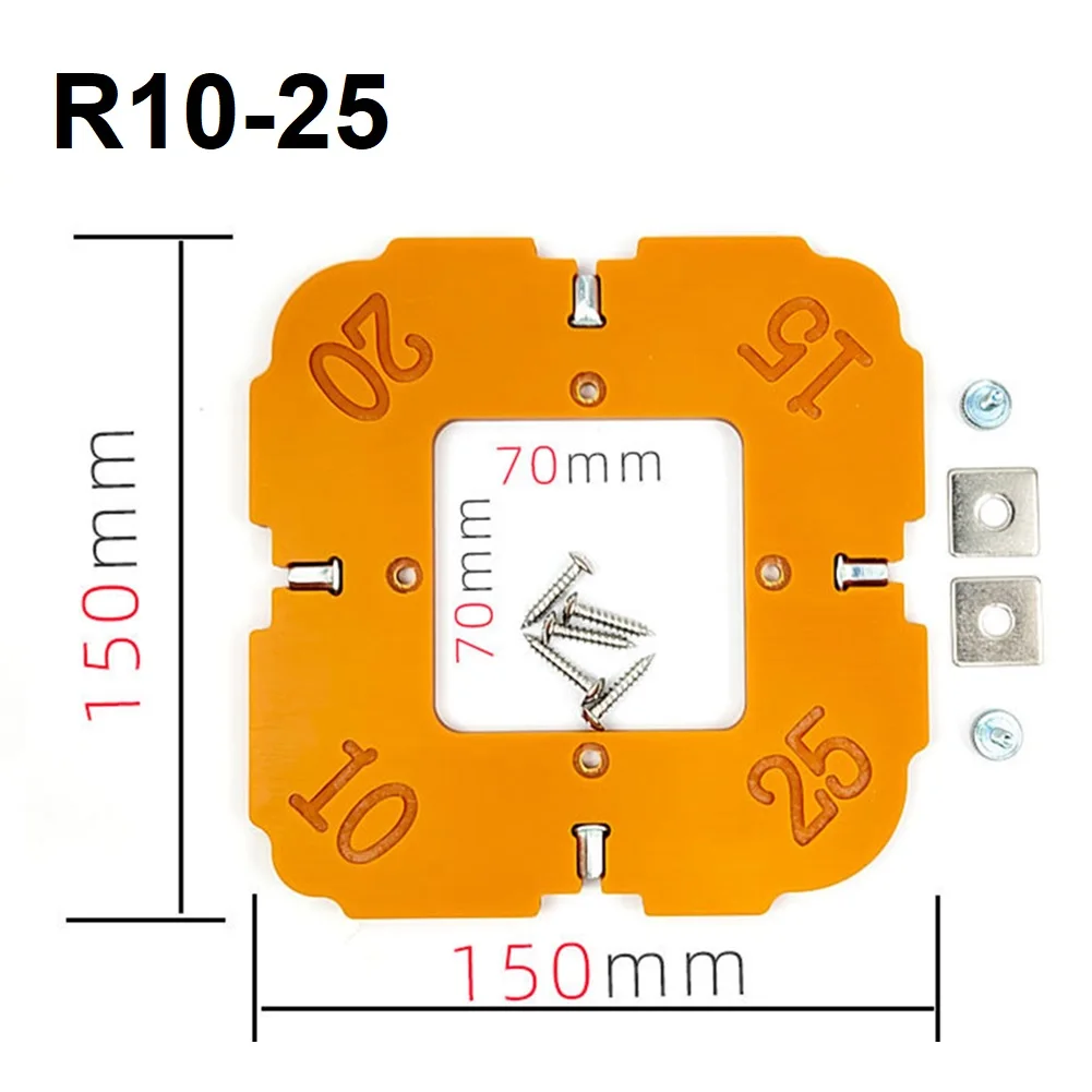 Wood Panel Radiu QuickJig Router Table Bit Jig Corner Template Woodworking Tool Achieve Perfect Rounded Corners