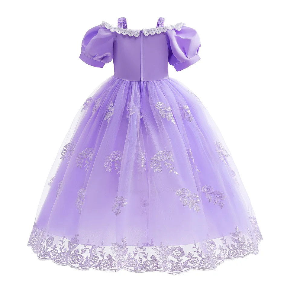 Rapunzel Costume Princess Dress for Children Birthday Carnival Halloween Party Fancy Girls Clothes Cosplay Tangled Costume Set