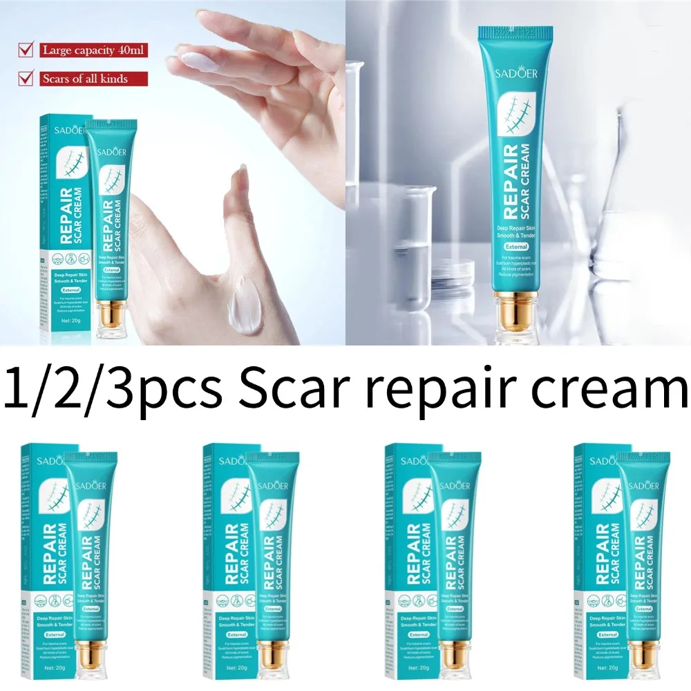 SADOER Scar Repair Cream Repairing Scald Moisturizing Rejuvenating Hydrating Face Cream Facial Skin Care Products 1/2/3pcs