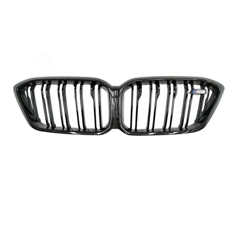 

M2C F87 Grill Carbon Fiber Double Dual Slats Grill M2C F87 Front Bumper Black 2-line Style 2014-2021