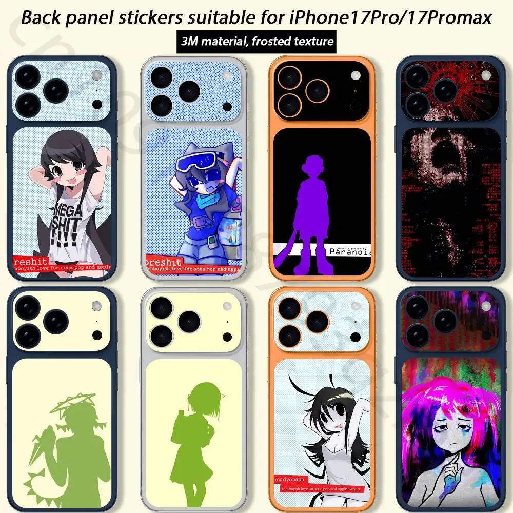 

Album G-Goreshit For iPhone 17 pro Max 17 pro Full Cover Decal Skin Wrap 3D Colorful Rear Protective Sticker Film
