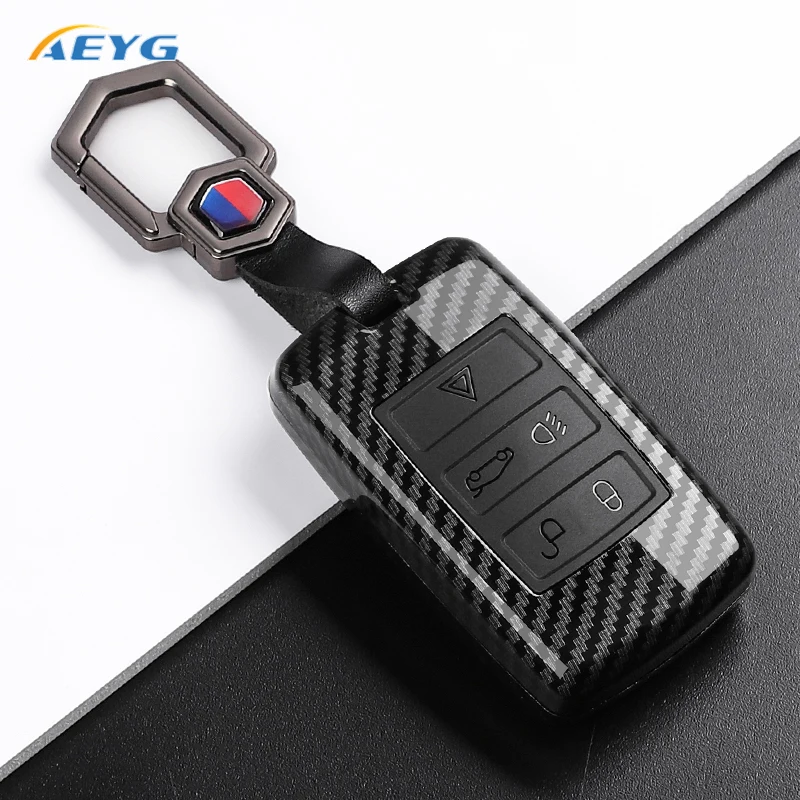 ABS Carbonfaser Autoschlüsselhülle für Land Rover Range Rover Sport Evoque Freelander für Jaguar XF XJ XE XJL XF Zubehör