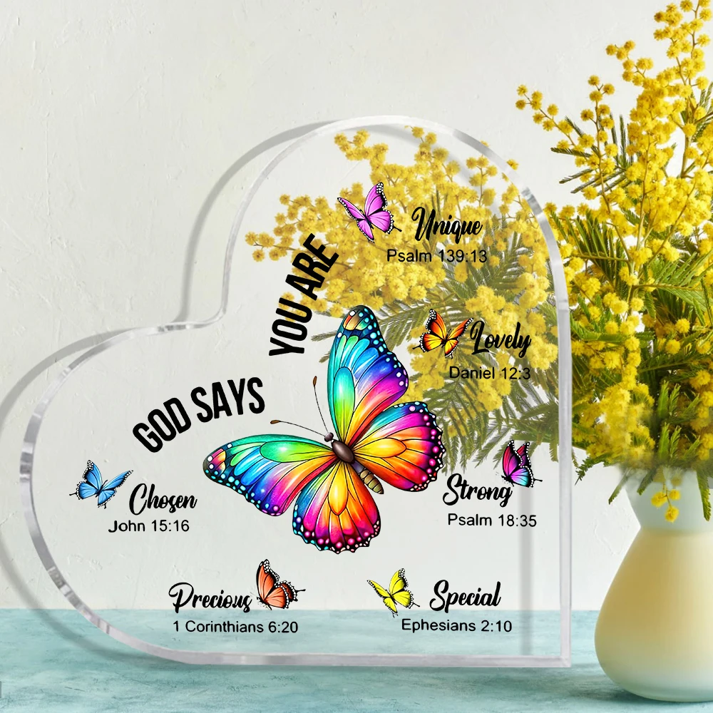 Christian Gifts for Women Birthday, Butterfly Decorations Inspirational Gifts for Best Friends Mom Sister Coworker Lady,