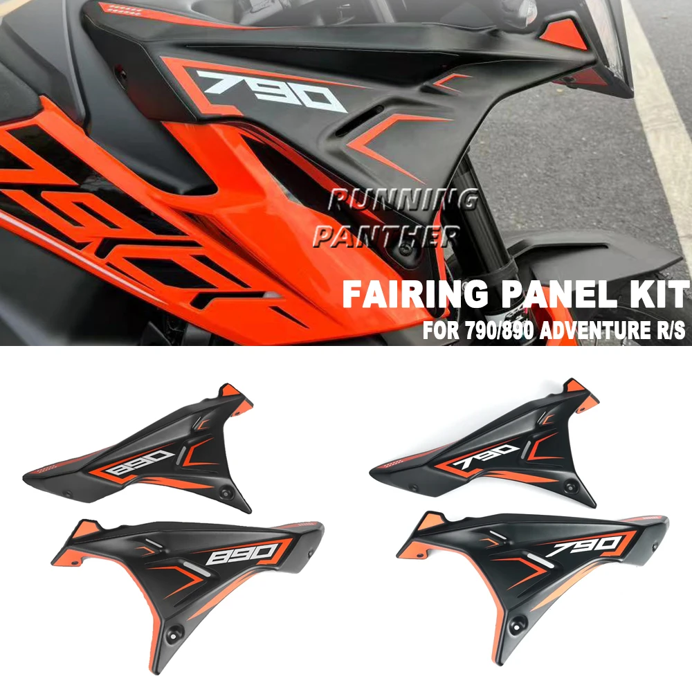 

Motorcycle Front Fairing Side Panels Wind Deflector Windscreen Plate Cover For 790 890 ADV Adventure R S 2022 and Before Year