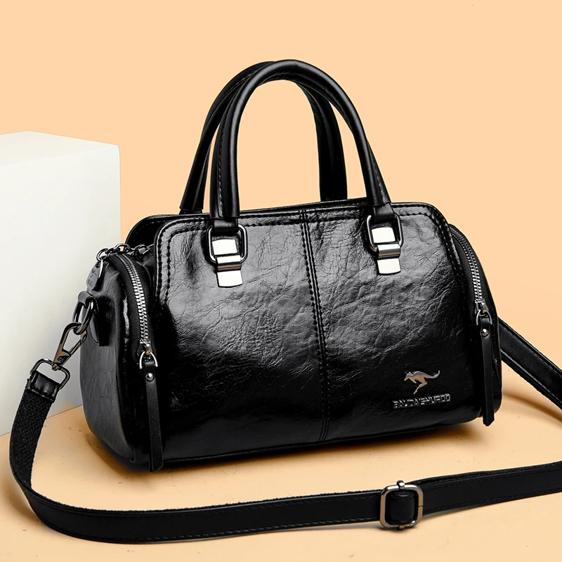 

High Quality Leather Handbags Crossbody Shoulder Bags for Women Famous Designer Ladies Casual Large Capacity Tote Shopping Bag