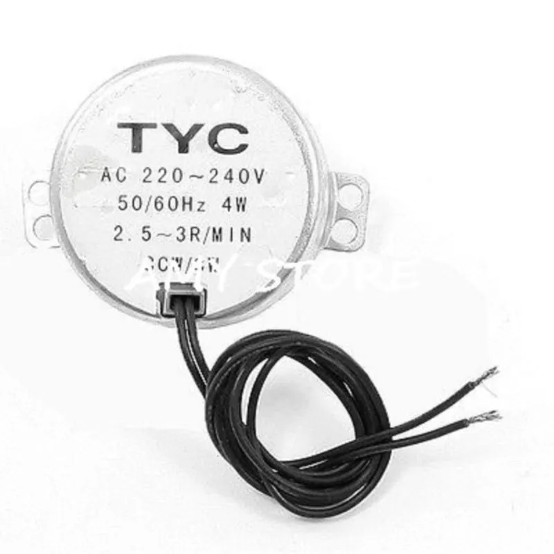 Permanent Magnet TYC-50(49) Model 0.8-1/2.5-3/5-6/8-10/10-12/15-18/20-24/30-36RPM Synchronous Motor 220-240VAC 4W 50/60Hz CCW/CW