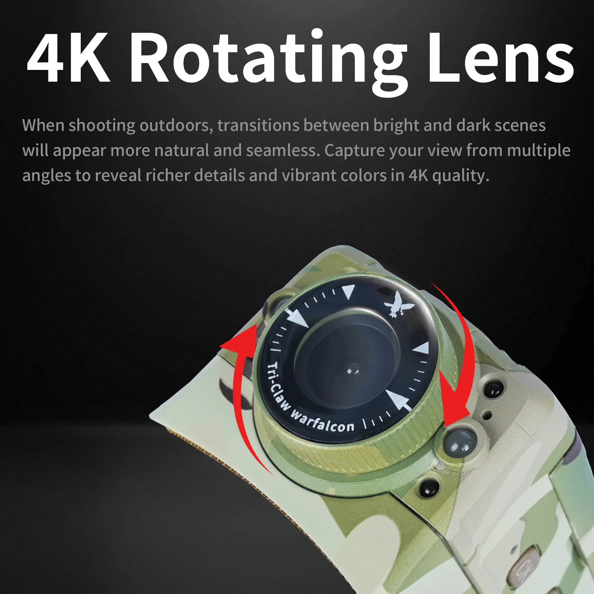 Tactical Helmet Camera 4K HD Recorder Waterproof Shockproof Outdoor Sports Fixed-angle Surveillance Camera For Hunting Airsoft