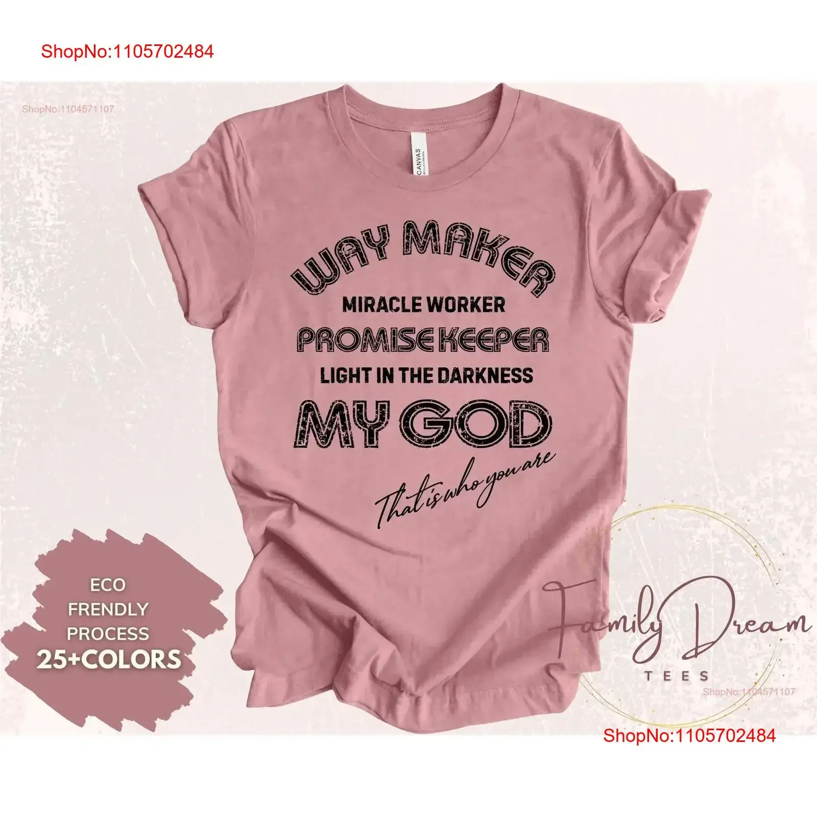 Way Maker Miracle Worker Promise Keeper Faith Song T Shirt Religious Christian My God vintage Washed fashion streetwear