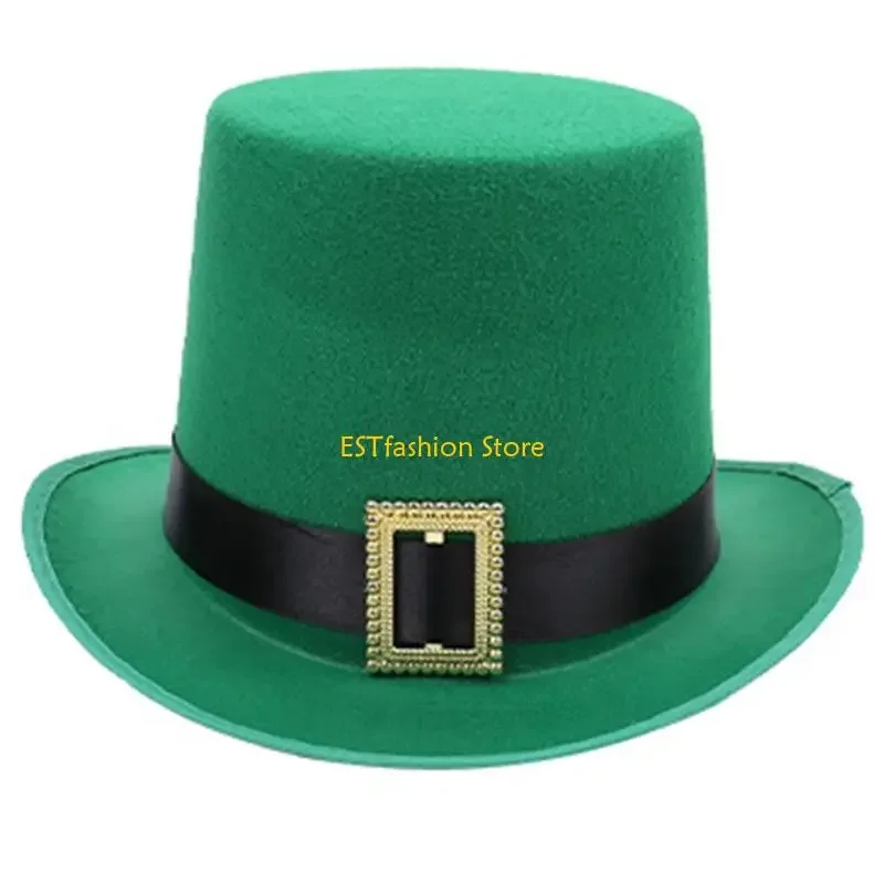 Y5GC Unisex Leprechaun Cabaret Hat Soft Cotton Fabric Perfect For Themed Parties Event