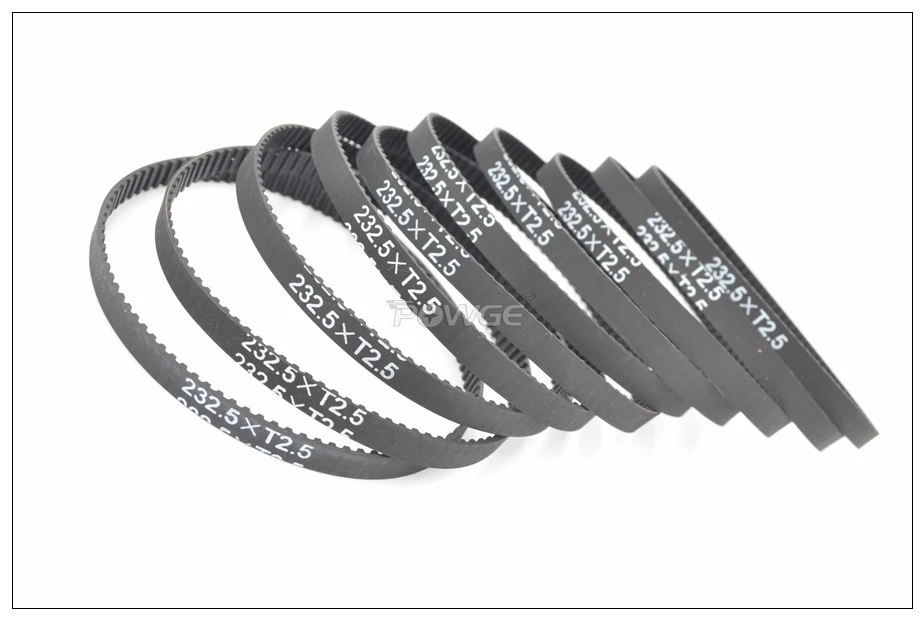 POWGE 230 T2.5 Timing Belt Width 6mm Perimeter 230 232.5 245mm Teeth 92 93 98 T2.5 Closed-Loop Rubber Belt T2.5 Pulley 10pcs image 5