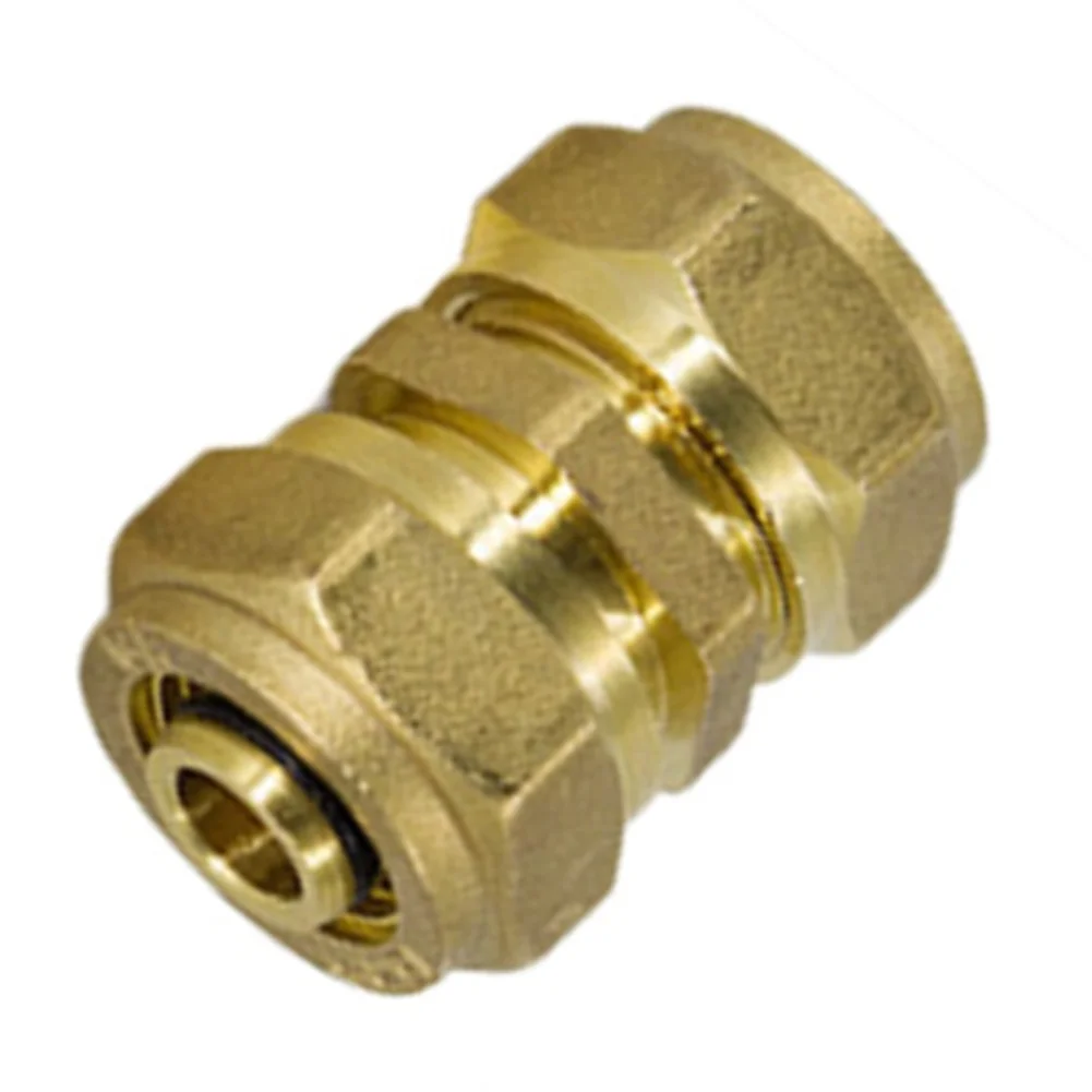 2pcs 1216 Brass Plastic Composite Pipe Elbow 4 Inch Compression Fitting Coupler Connector Adapter For Underfloor Heating System