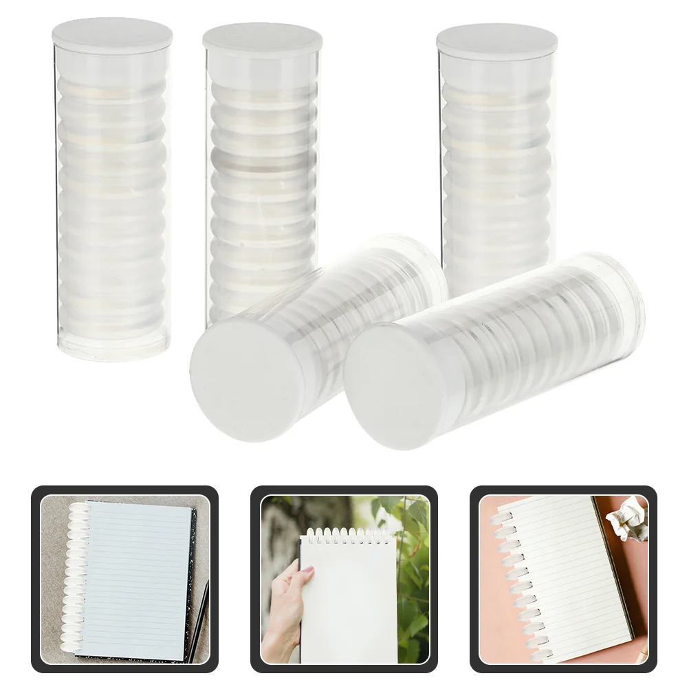 

55 Pcs Notebooks Loose Leaf Disc Binding Discs for Clear Binder CD Discbound Transparent Expansion