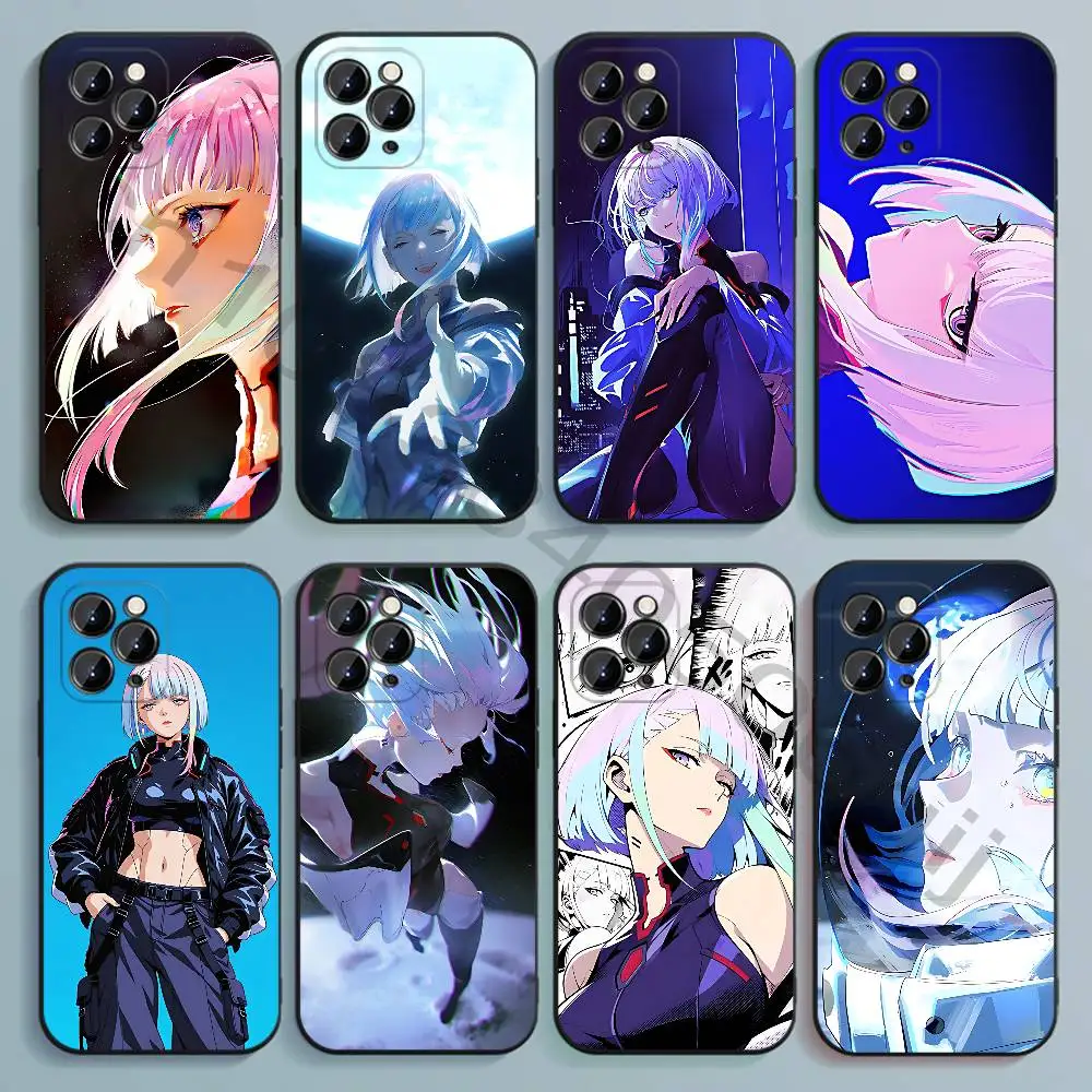 L-Lucy Black Soft TPU Phone Case For iPhone 17 16 15 14 13 12 11 Pro Max Mini Plus E Shell Printed