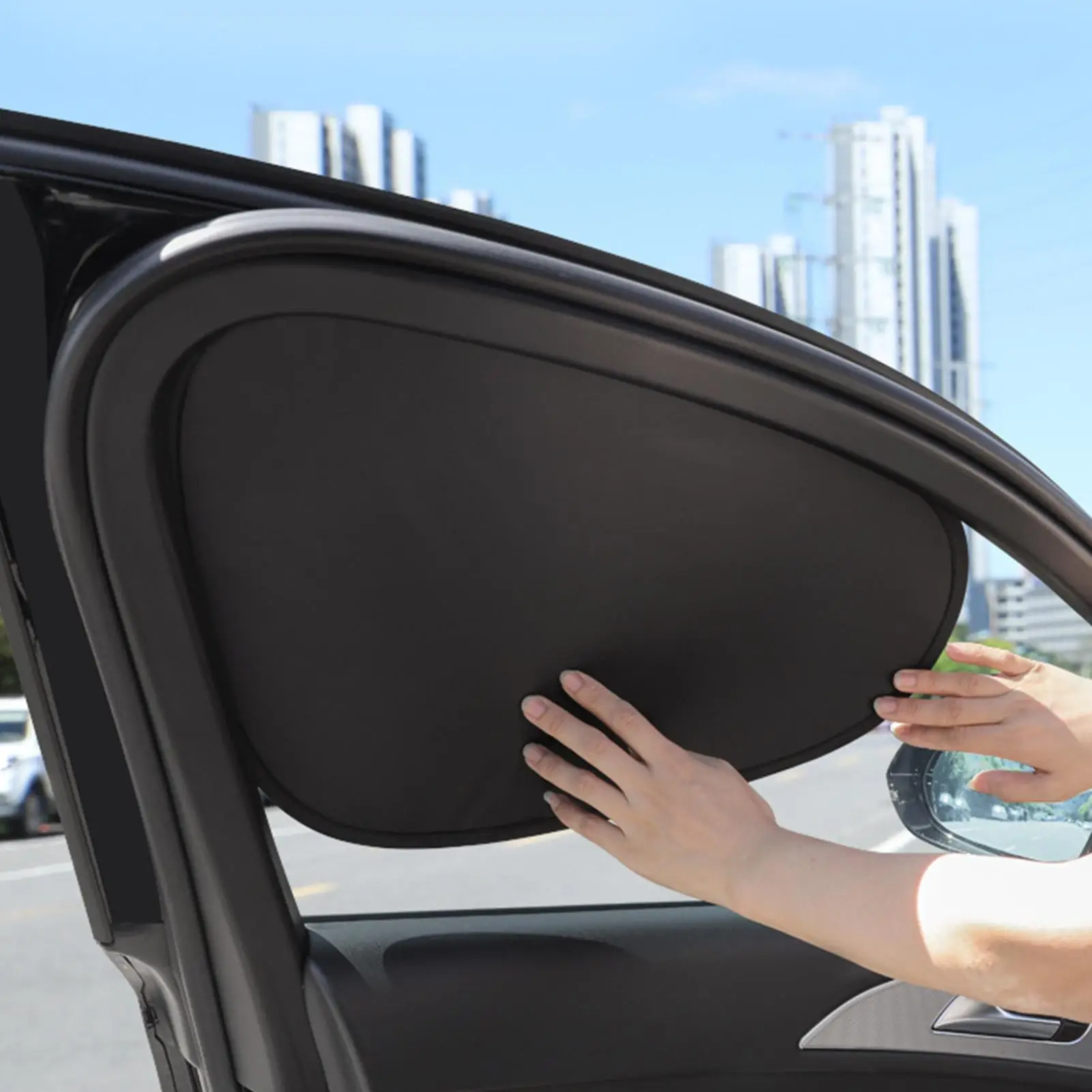 

For Truck Car Side Window Sun Shade Electrostatic Adsorption 4 Pieces Foldable Car Sun Shade Side Window For Sedan Truck SUV RV