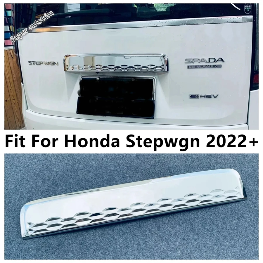 

Car Rear Trunk Tail Gate Door Strip Decoration Cover Trim For Honda Stepwgn 2022 2023 2024 ABS Chrome Accessories Exterior Kit