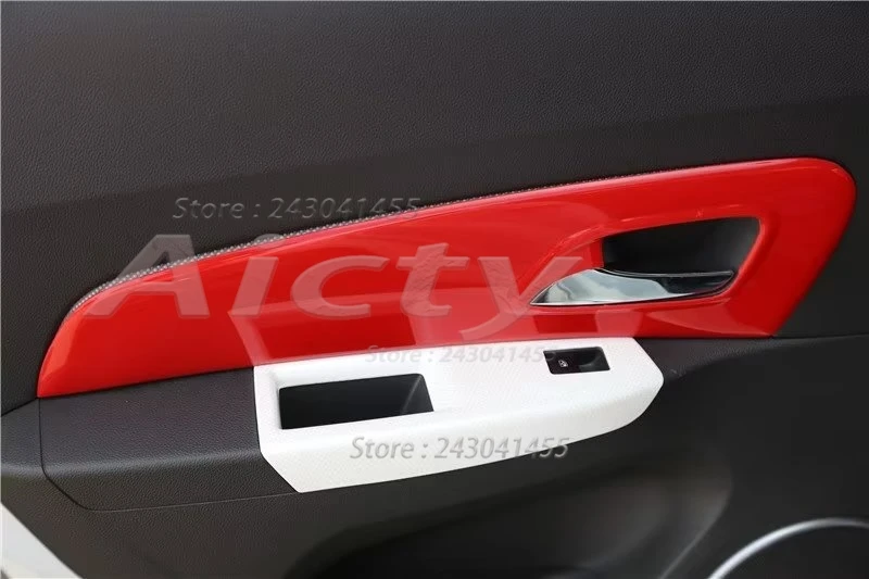 

For Chevrolet Cruze 2009-2013 2015 ABS Black Car Inner Door Handle Cover Door Bowl Frame Trim Sticker Interior Accessories