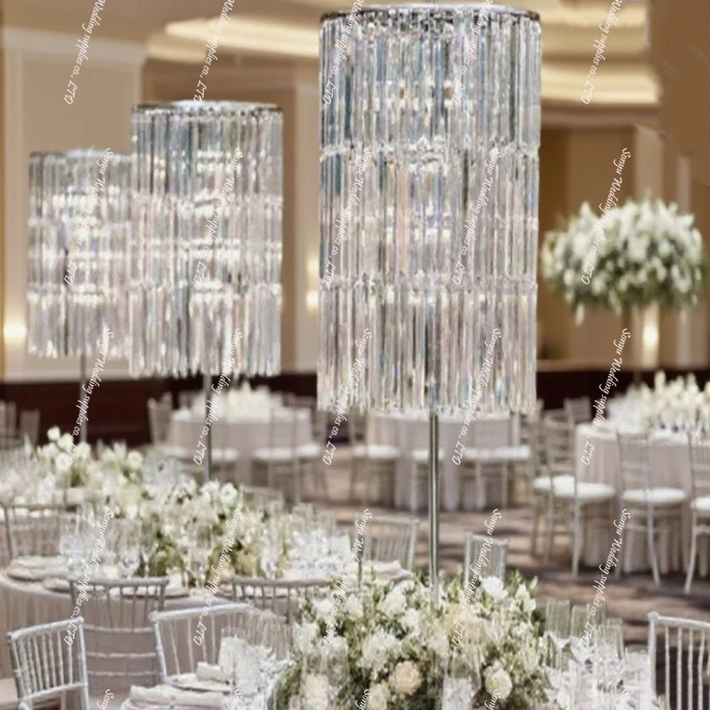 20pcs/5pcs)85/110cm) 33 Acrylic Wedding Flower Stand Multi-3 tire for Wedding Decoration, Parties, Birthdays, Celebrations, Home