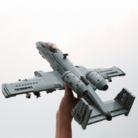 US Military A-10 Fighter Building Blocks Arms Vehicle Model New Type Armored Thunderbolt II Plane Bricks Boys Toys