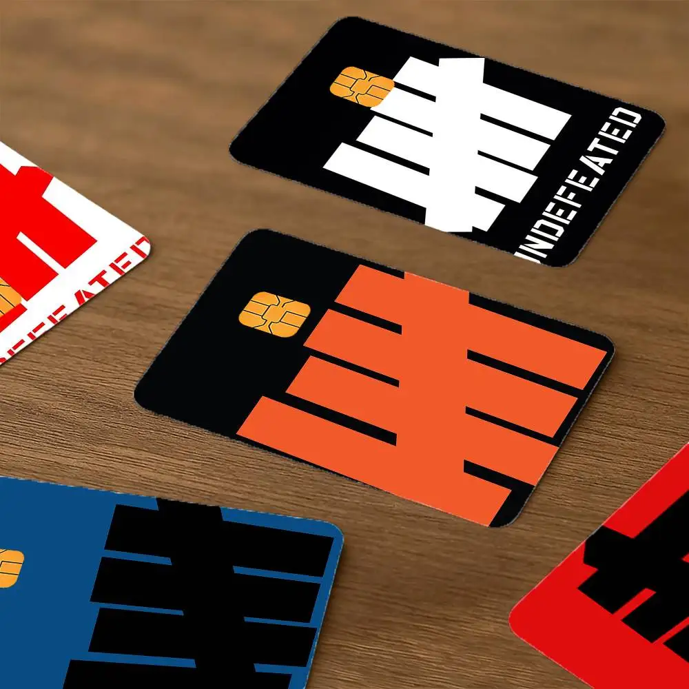 U-Undefeated Waterproof Skin Protector Stickers for T-Trend-D Bank Cards Credit Cards Debit Cards Public Transport Cards