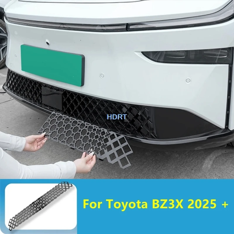 

Для Toyota BZ3X ‌ 2025 + передний бампер, гоночные грили, стиль автомобиля, сетка от насекомых, резервуар для воды, пылезащитный чехол, аксессуары, внешняя наклейка