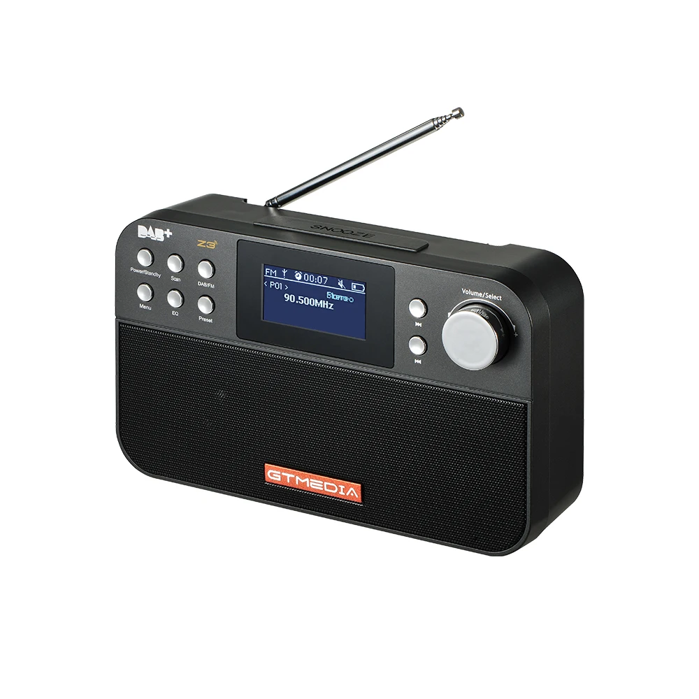 High Quality DAB Digital USB FM Radio with Mp3 Player Gift Promotion 2.4 Inch LCD Black White Display Suitable Australia Europe