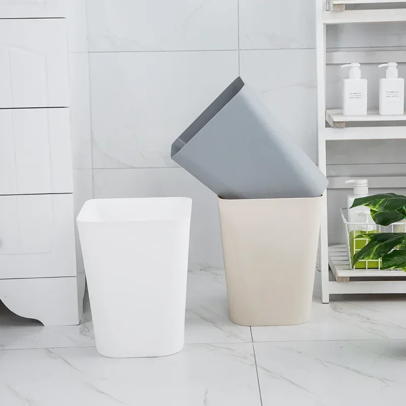 Square Trash Can Bedroom Storage Square Desktop Trash Can Paper Basket Family Simple Cleaning Tool Kitchen Bathroom Trash Can