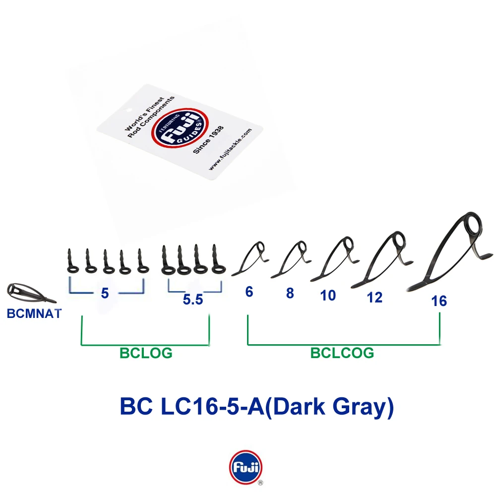 

Оригинальный комплект литой направляющей Fuji LC для женской искусственной и искусственной рыбы, рыболовные удочки, направляющая Combo