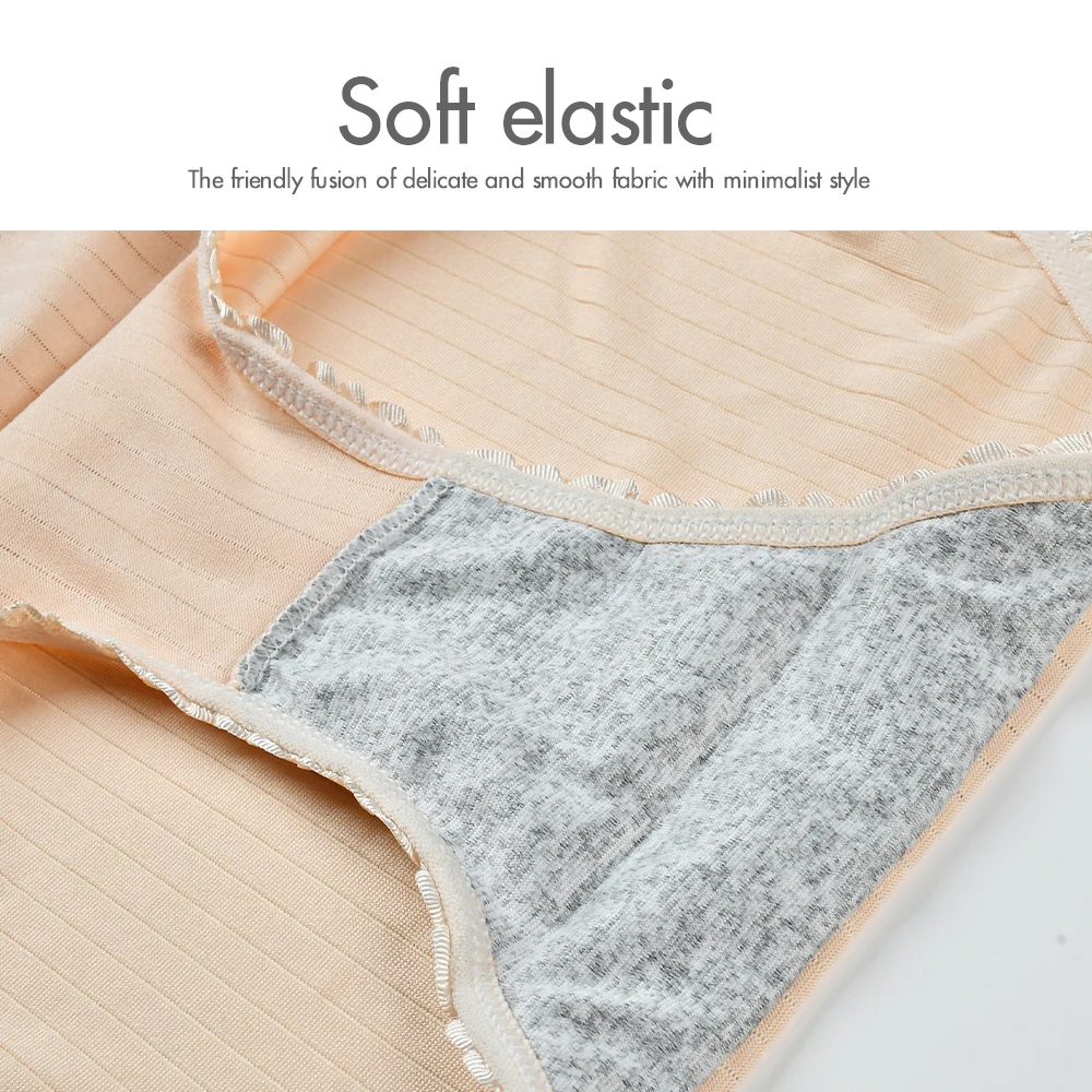 8pcs/lot Women Panties Milk Silk Girls Plus Size Underwear High Waist Briefs Breathable Solid Color Female Lingerie 38-100KG