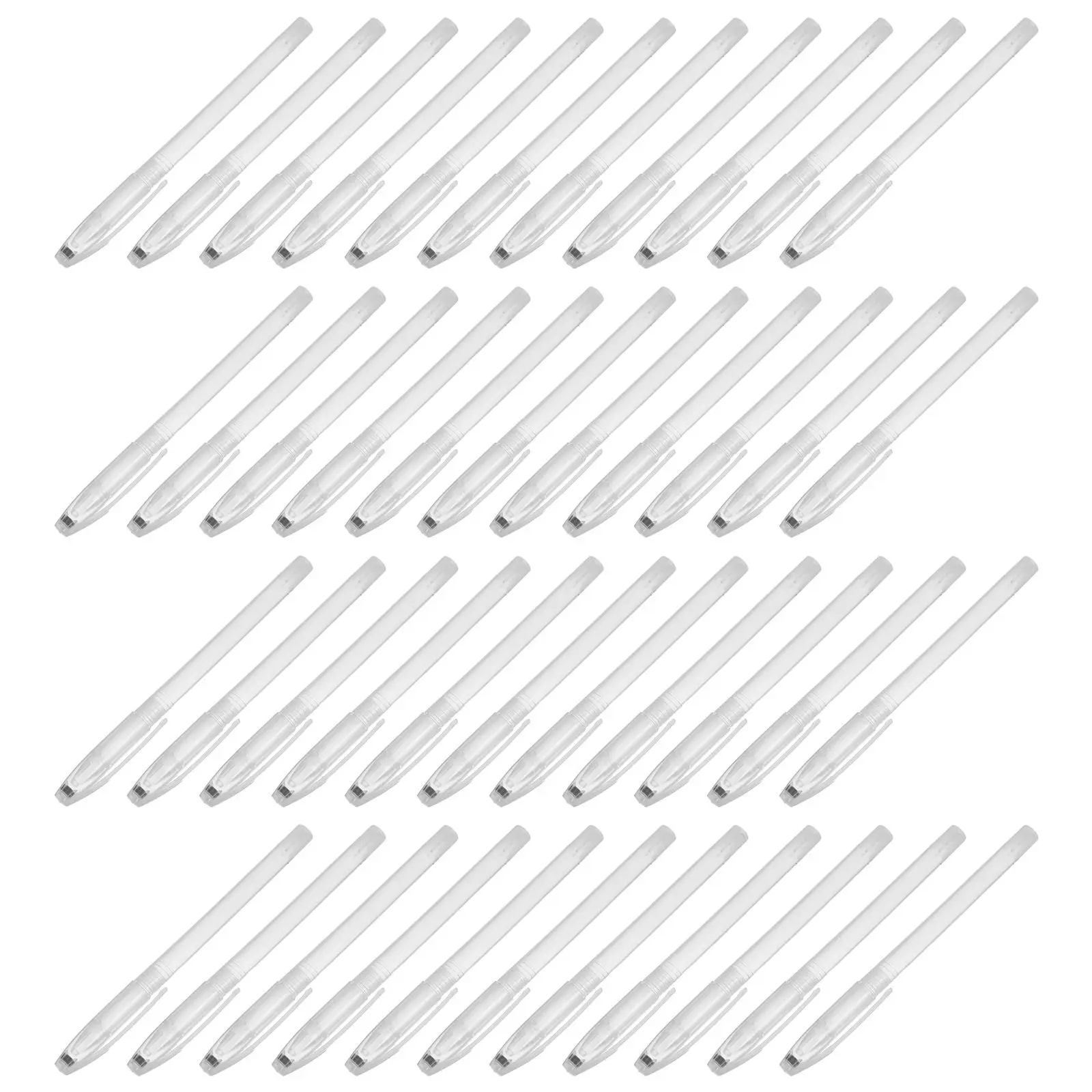 

100Pcs Empty Pen-Holders Clear Plastic Pen Shells Universal Fit Ergonomic Comfortable Ink-Leak Protection Long-Lasting School