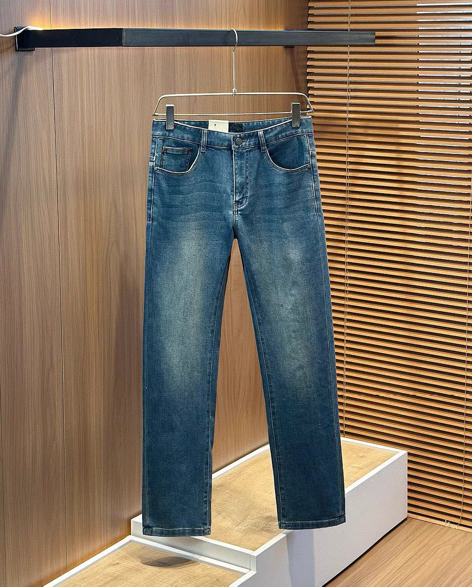 

Italian Sle ZZ Vintage Thin Cotton Soft Skin-friendly Busin Casual Thin Jeans Men's Slim Fit Jeans Spring Summer