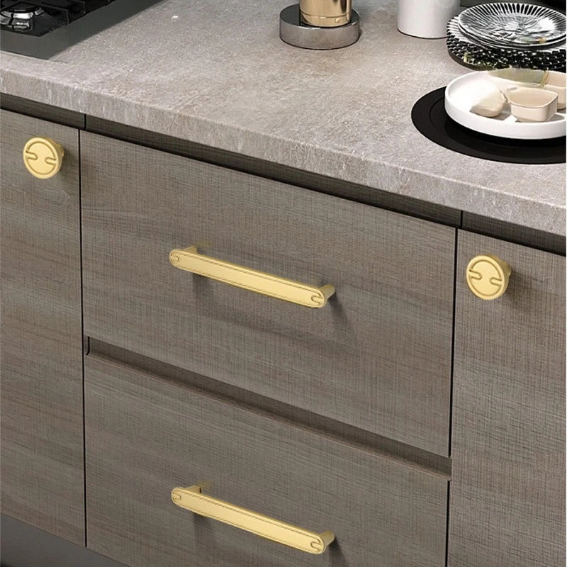 الإبداعية سبائك الزنك مقابض لقطع الأثاث الذهب خط شكل المطبخ مقبض كابينة ضوء الفاخرة الأوروبية خزانة تسحب مقابض الأبواب #6