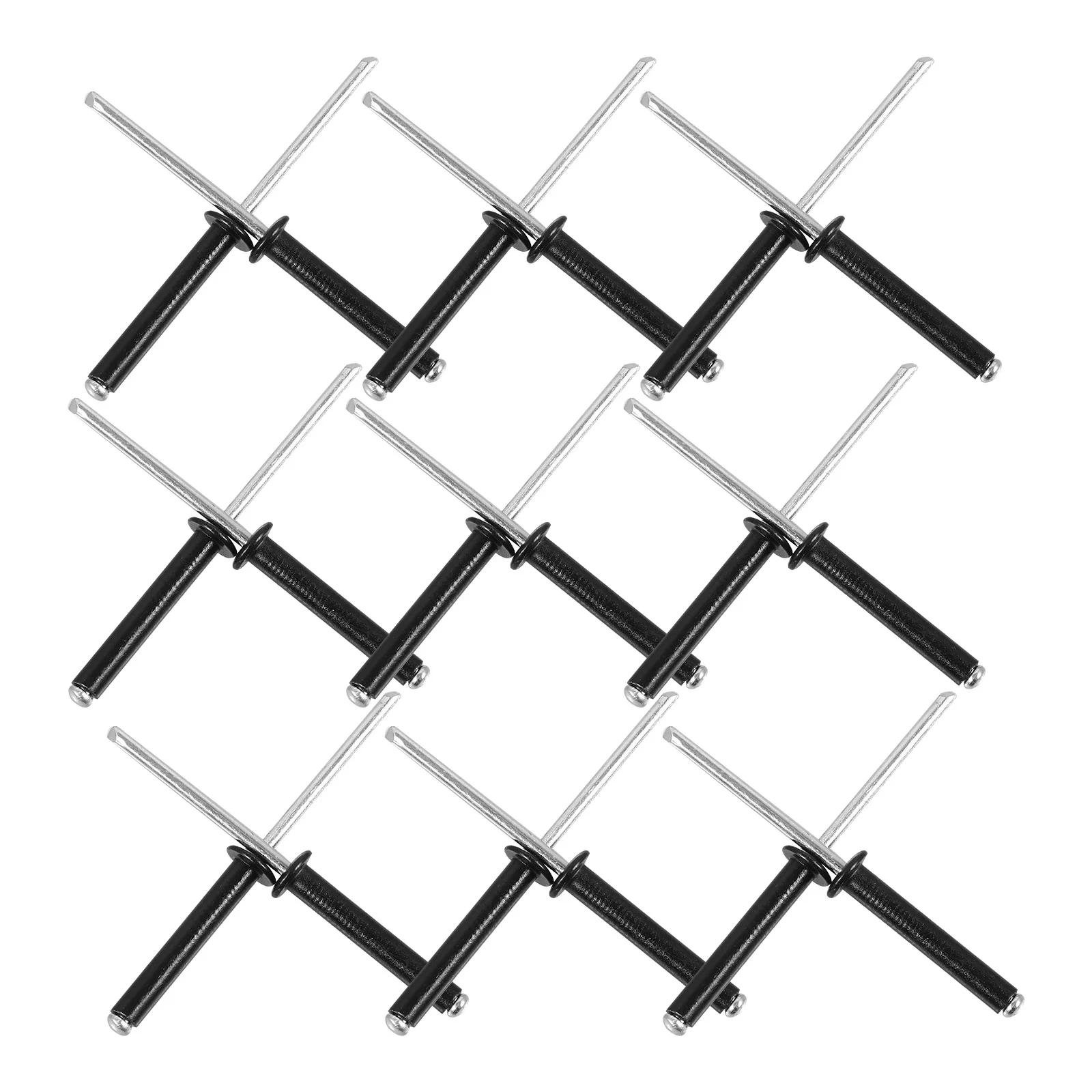50Pcs Aluminum Round Head Rivets Professional Durable Fastening for Metal Sheet Door Gutter Repair Pop Rivet Set