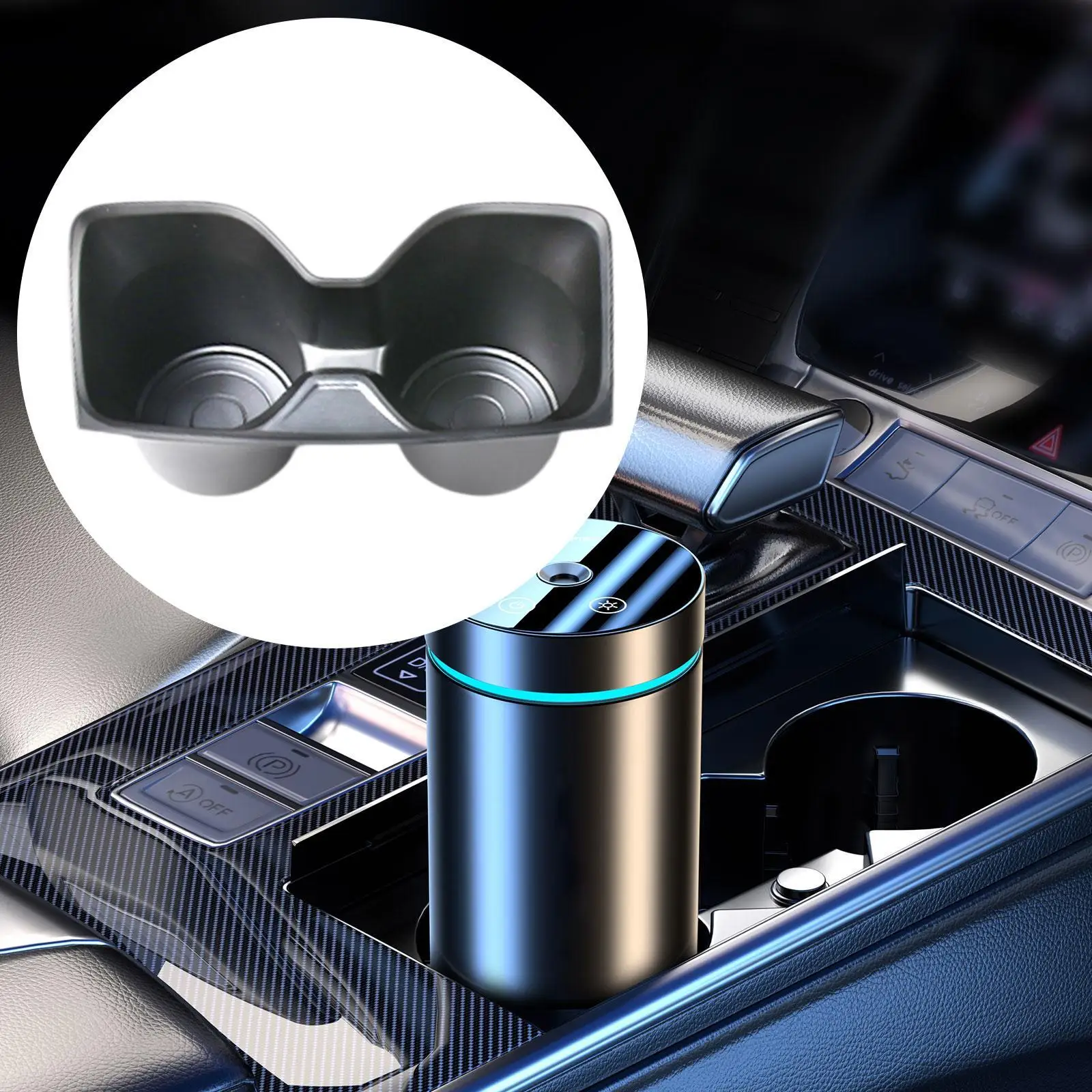 

Auto Cup Holder Center Console Drink Organizer ABS Replacement Accessory for BMW 1 Series F20 F21 2 Series F22 F23 F87 2013-2018