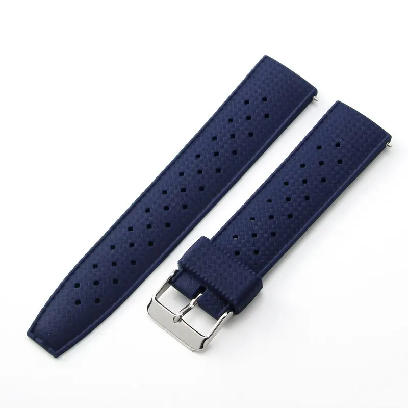 New Tropical Rubber Strap for Oris Seiko Citizen Quick Release Watch Band 18mm 20mm 22mm Silicone Tropic Strap Smart Watch Strap